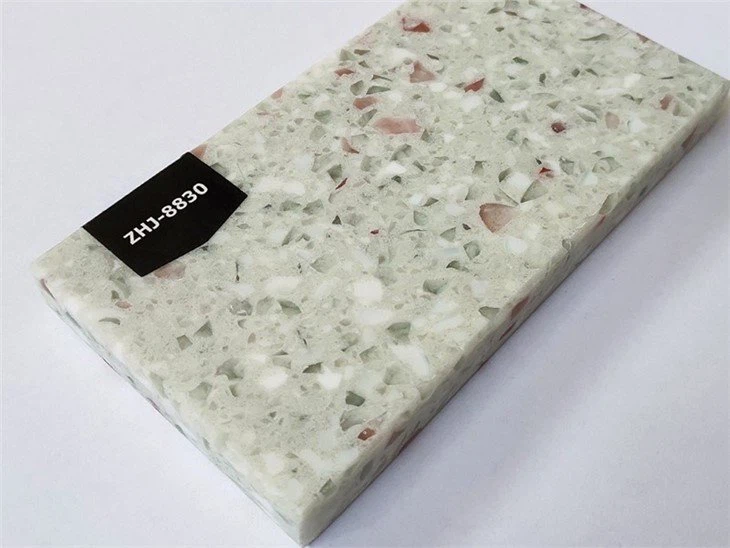 Engineered glass quartz stone slab (3)
