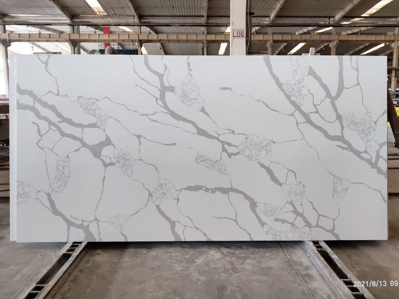 2021 Desain Baru Calacatta White Quartz